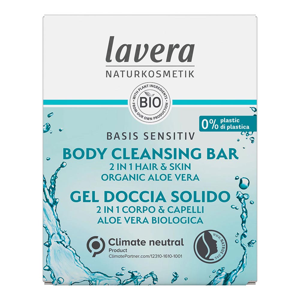 Lavera Basis Sensitiv 2 In 1 Hair & Skin Body Cleansing Bar - Easy Pharmacy LLC
