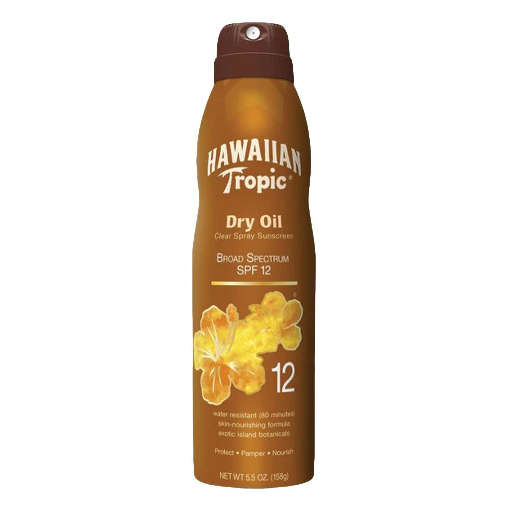 Hawaiian Tropic Island Tanning Continuous Clear Sunscreen Spray SPF 12, 158 g - Easy Pharmacy LLC