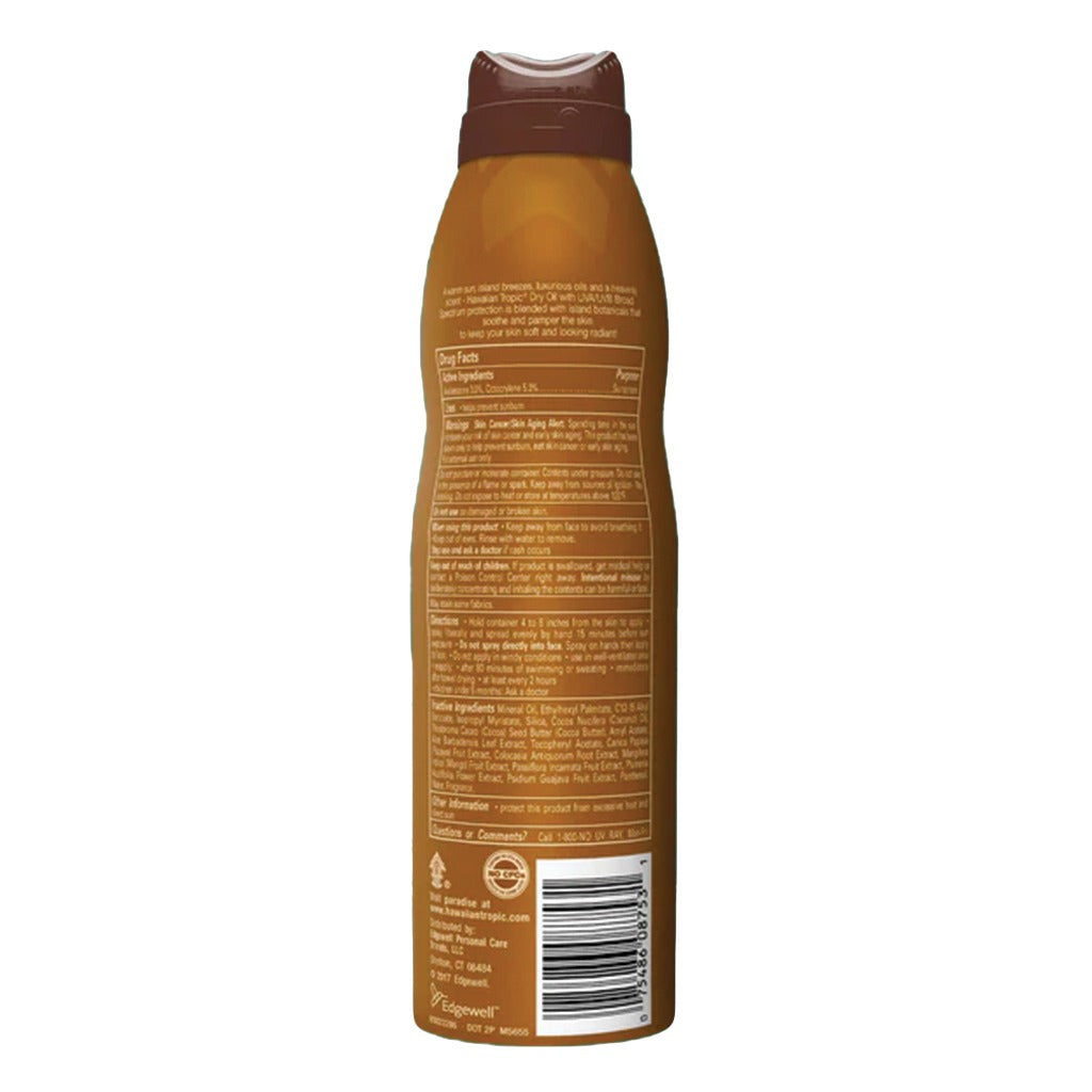 Hawaiian Tropic Island Tanning Continuous Clear Sunscreen Spray SPF 12, 158 g - Easy Pharmacy LLC