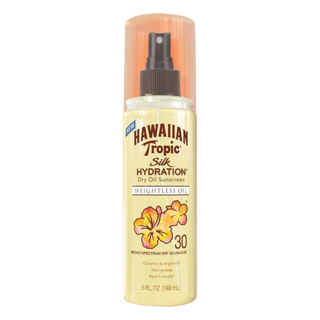 Hawaiian Tropic Silk Hydration Weightless Oil Dry Oil Sunscreen Mist SPF 30, 148 mL - Easy Pharmacy LLC