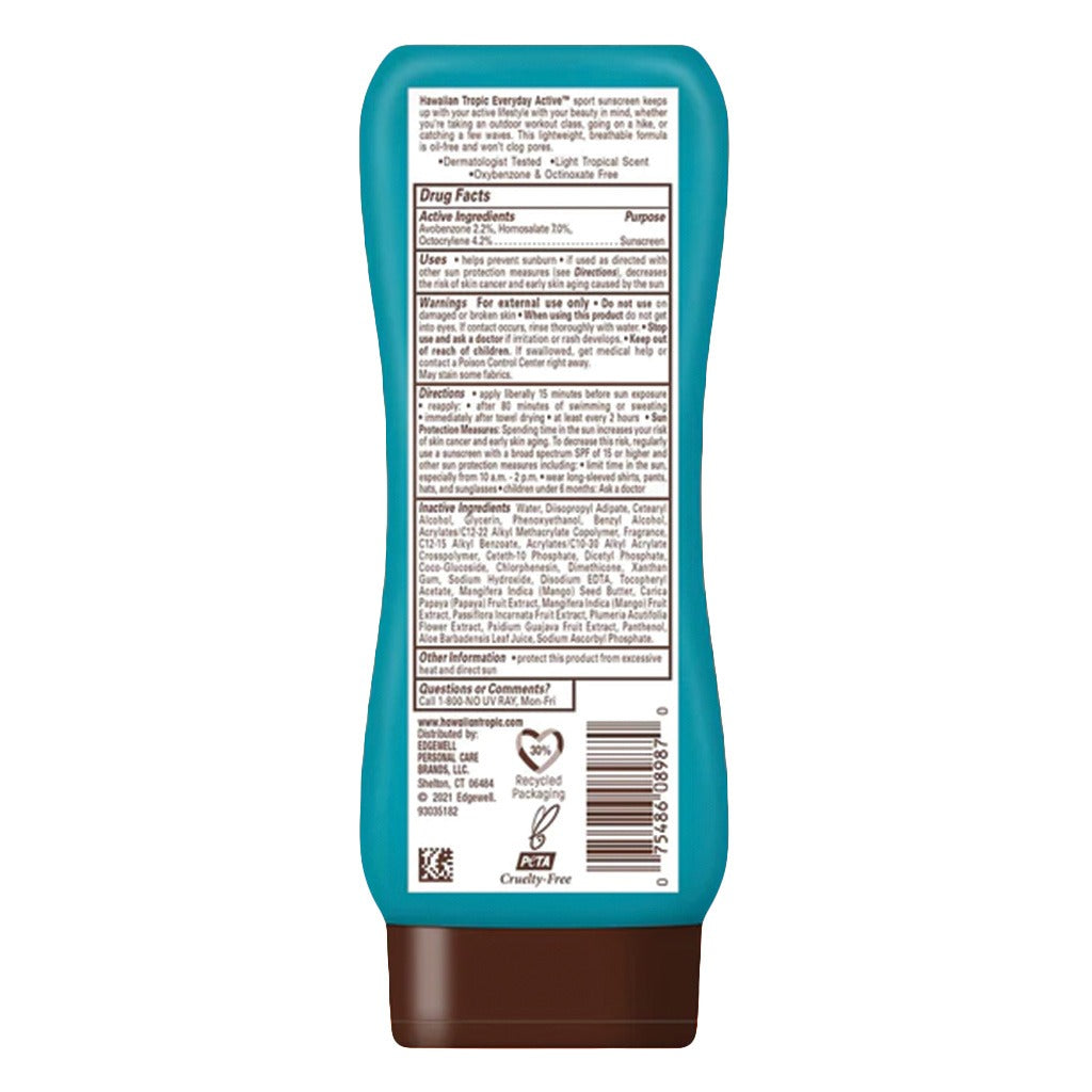 Hawaiian Tropic Everyday Active Sport Sunscreen Lotion SPF 30, 236 mL - Easy Pharmacy LLC