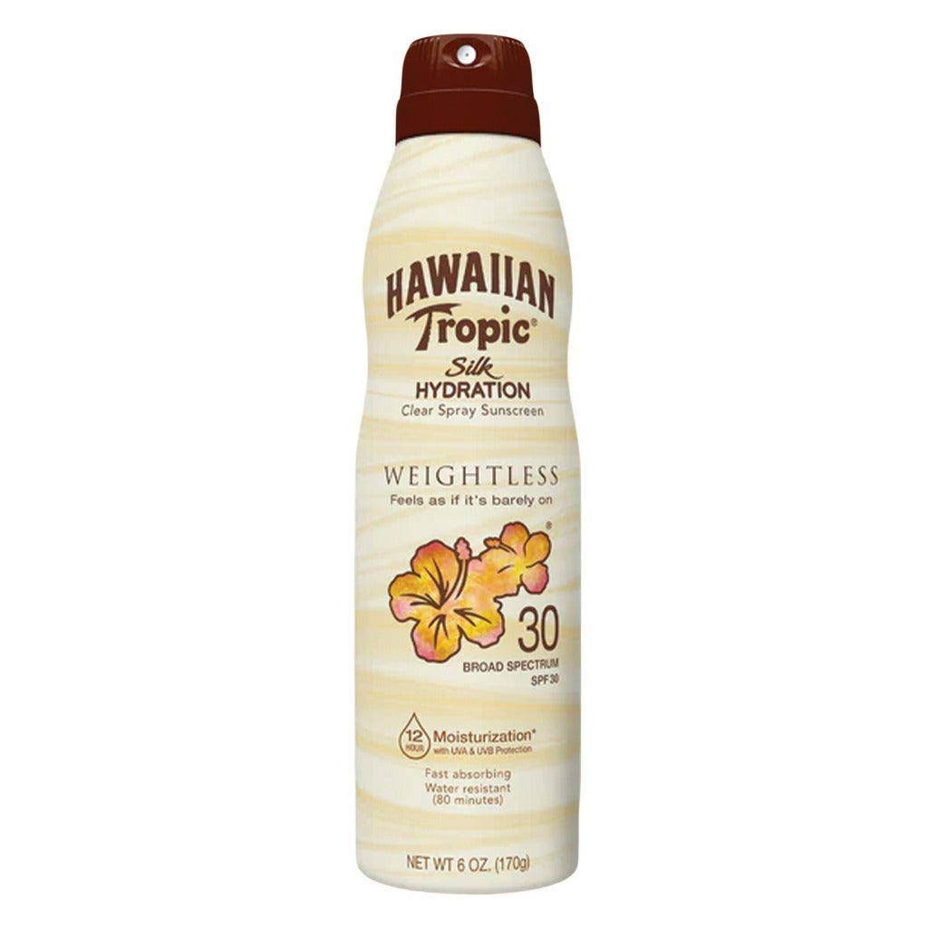 Hawaiian Tropic Silk Hydration Weightless Continuous Clear Spray Sunscreen SPF 30, 170 g - Easy Pharmacy LLC