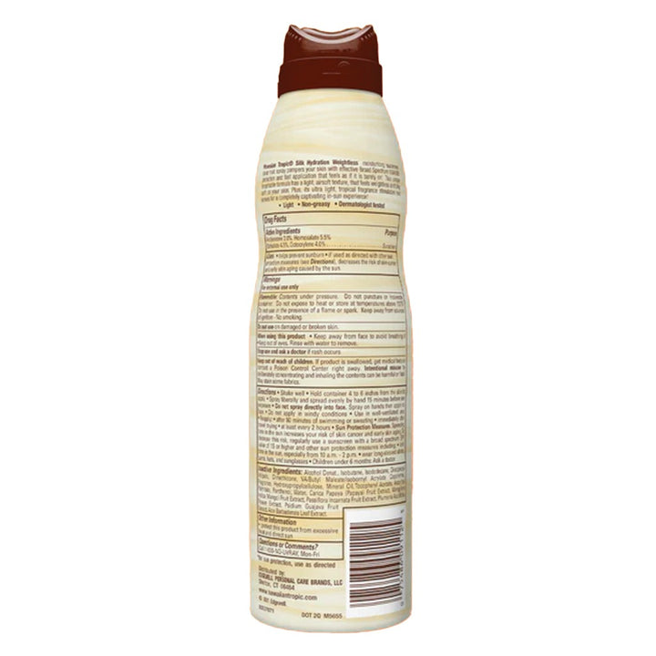 Hawaiian Tropic Silk Hydration Weightless Continuous Clear Spray Sunscreen SPF 30, 170 g - Easy Pharmacy LLC