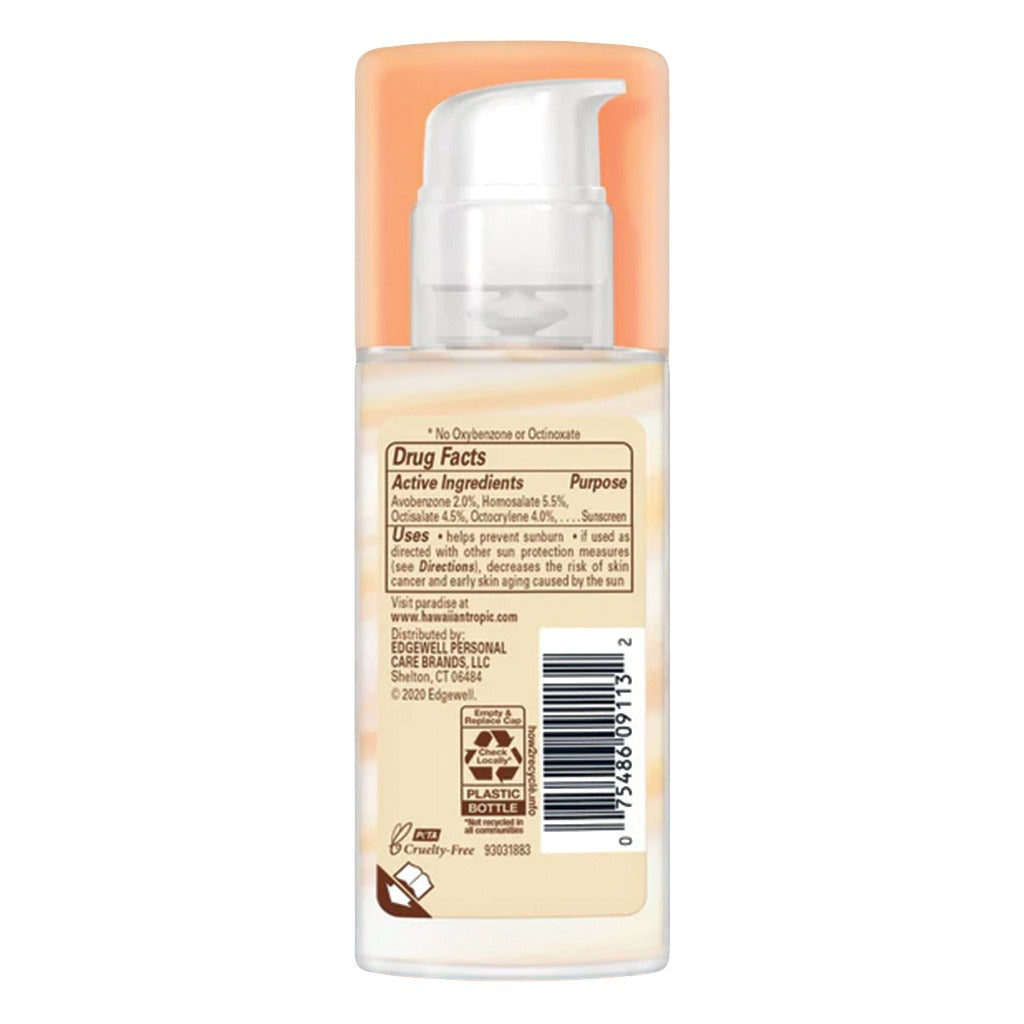 Hawaiian Tropic Silk Hydration Weightless Oil-Free Face Sunscreen Lotion SPF 30, 50 mL - Easy Pharmacy LLC