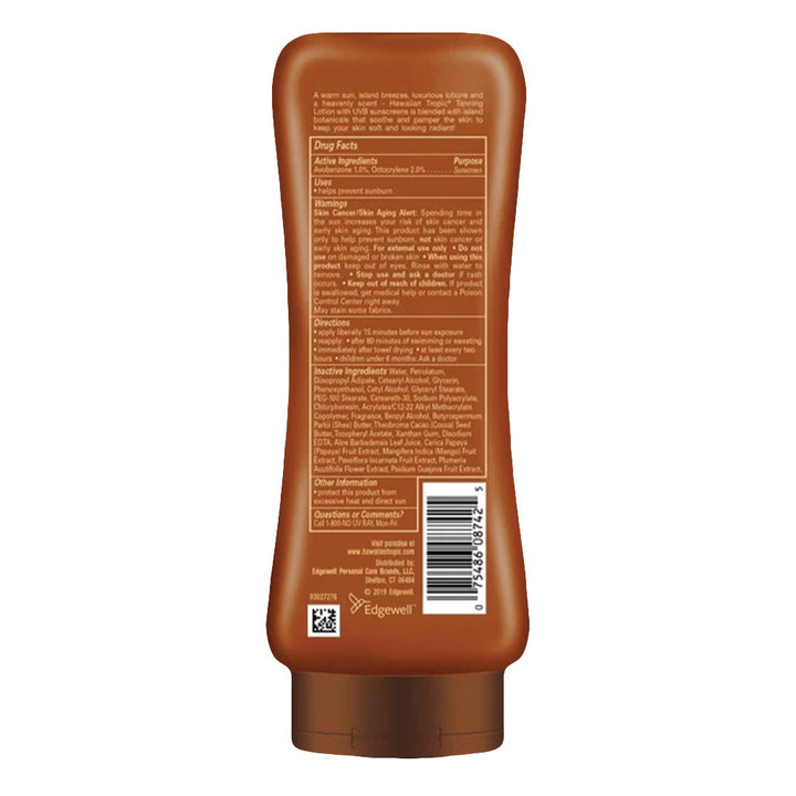 Hawaiian Tropic Island Tanning Cocoa Butter Protective Sunscreen Lotion SPF 4, 236 mL - Easy Pharmacy LLC