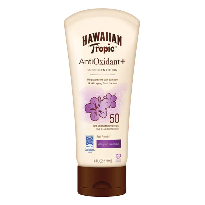 Hawaiian Tropic AntiOxidant+ Sunscreen Lotion SPF 50, 177 mL - Easy Pharmacy LLC