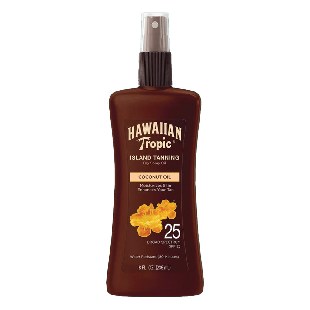 Hawaiian Tropic Island Tanning Dry Spray Oil SPF 25, 236 mL - Easy Pharmacy LLC