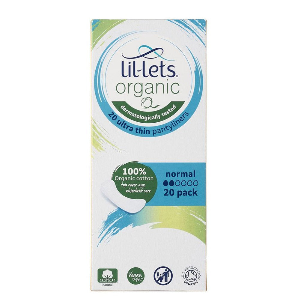 Lil-lets Organic Cotton Ultra-Thin Pantyliners Normal Pack 20's - Easy Pharmacy LLC