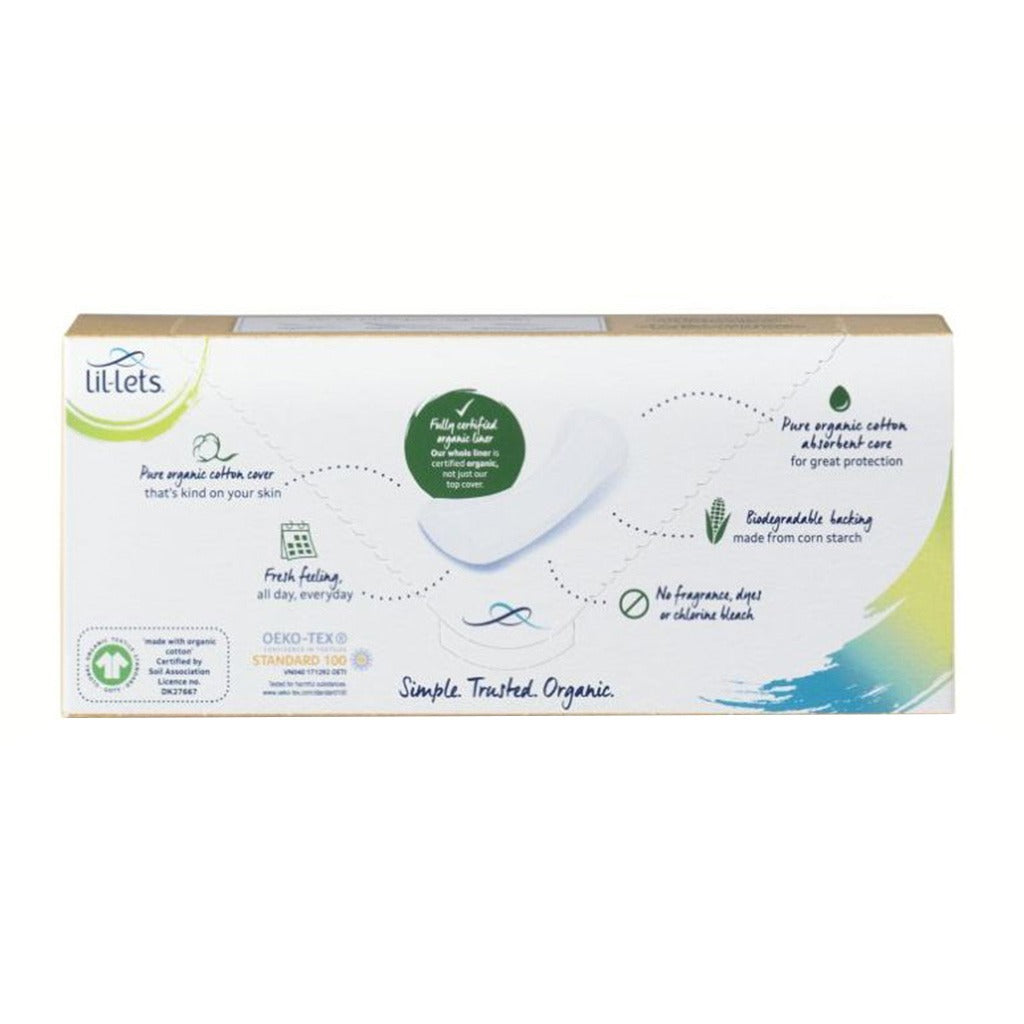 Lil-lets Organic Cotton Ultra-Thin Pantyliners Normal Pack 20's - Easy Pharmacy LLC