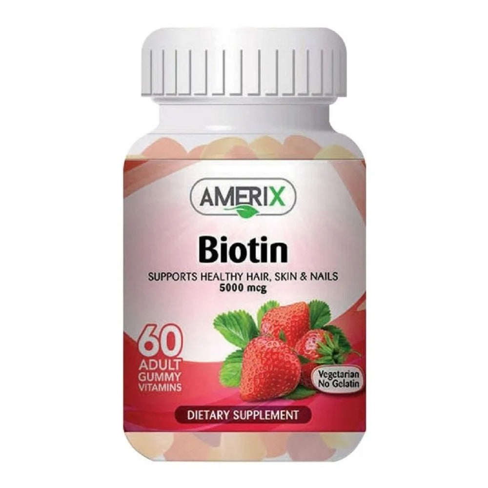 Amerix Biotin 5000 mcg Adult Chewable Gummies 60's - Easy Pharmacy LLC