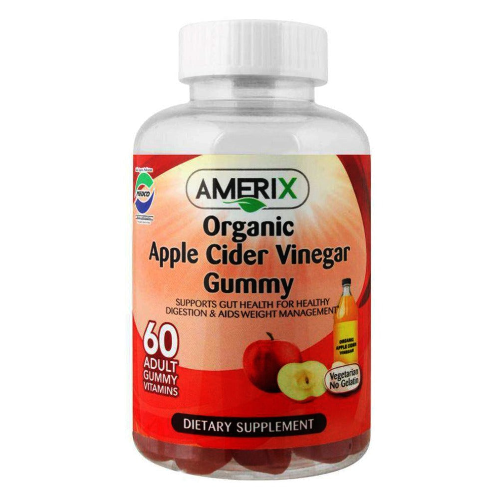Amerix Organic Apple Cider Vinegar Adult Chewable Gummies 60's - Easy Pharmacy LLC