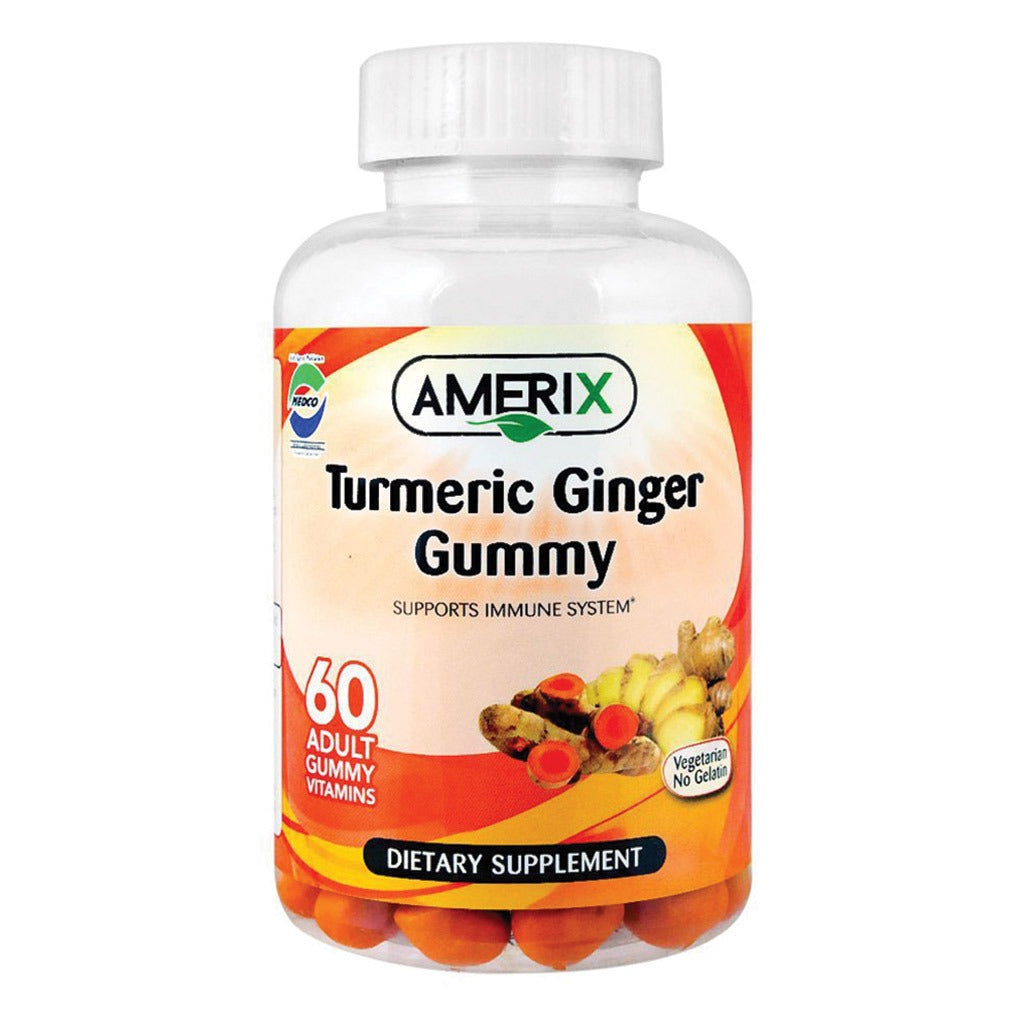 Amerix Turmeric Ginger Adult Chewable Gummies 60's - Easy Pharmacy LLC