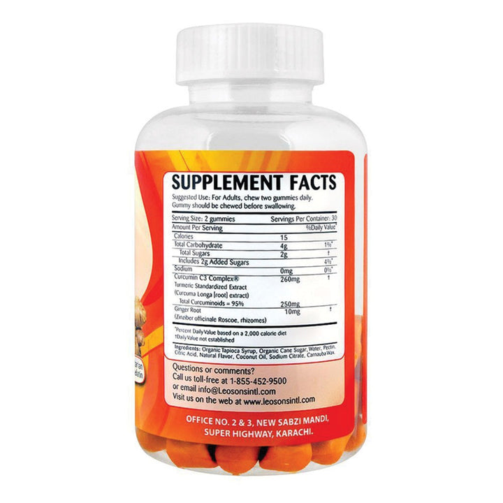 Amerix Turmeric Ginger Adult Chewable Gummies 60's - Easy Pharmacy LLC