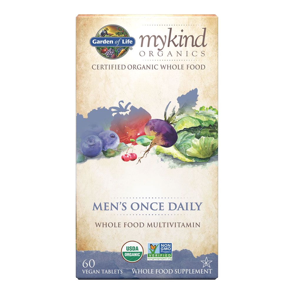 Garden Of Life MyKind Organics Once Daily Men's Multivitamin Supplement Tablets, Pack of 60's - Easy Pharmacy LLC