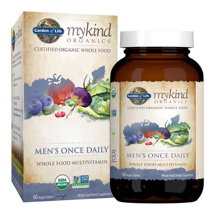 Garden Of Life MyKind Organics Once Daily Men's Multivitamin Supplement Tablets, Pack of 60's - Easy Pharmacy LLC