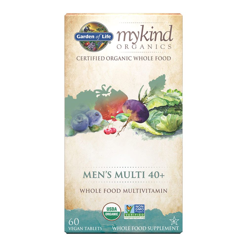 Garden Of Life MyKind Organics Once Daily 40+ Men's Multivitamin Supplement Tablets, Pack of 60's - Easy Pharmacy LLC