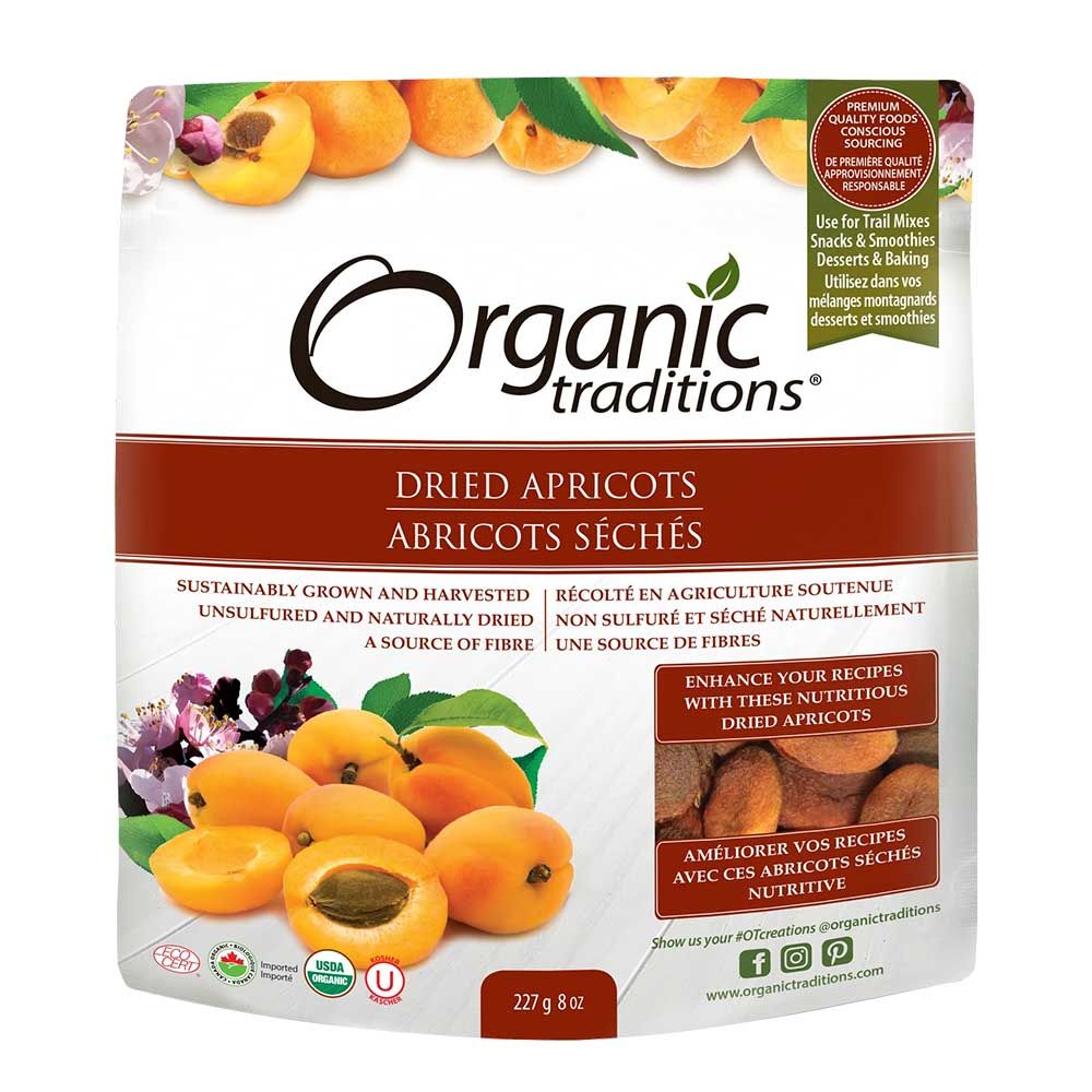 Organic Traditions Dried Apricots 227 g - Easy Pharmacy LLC
