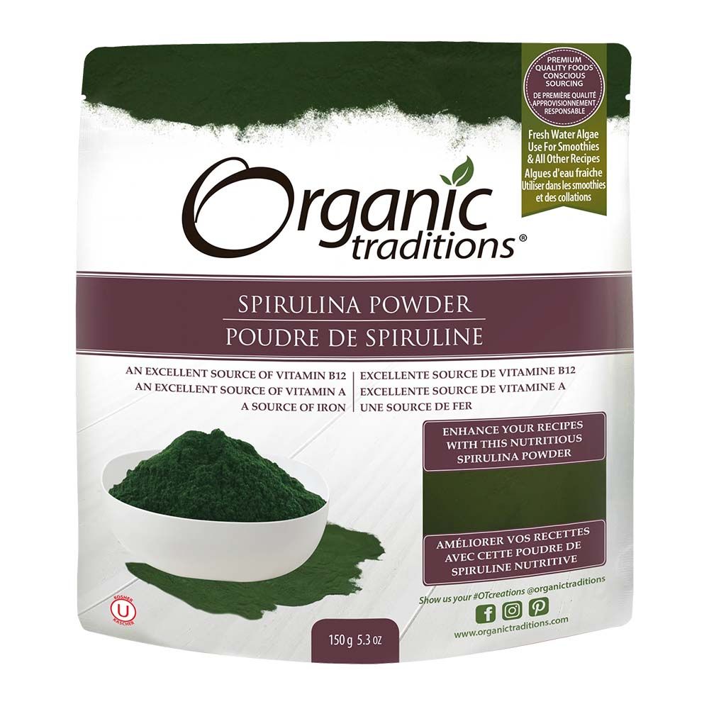 Organic Traditions Spirulina Powder 150 g - Easy Pharmacy LLC