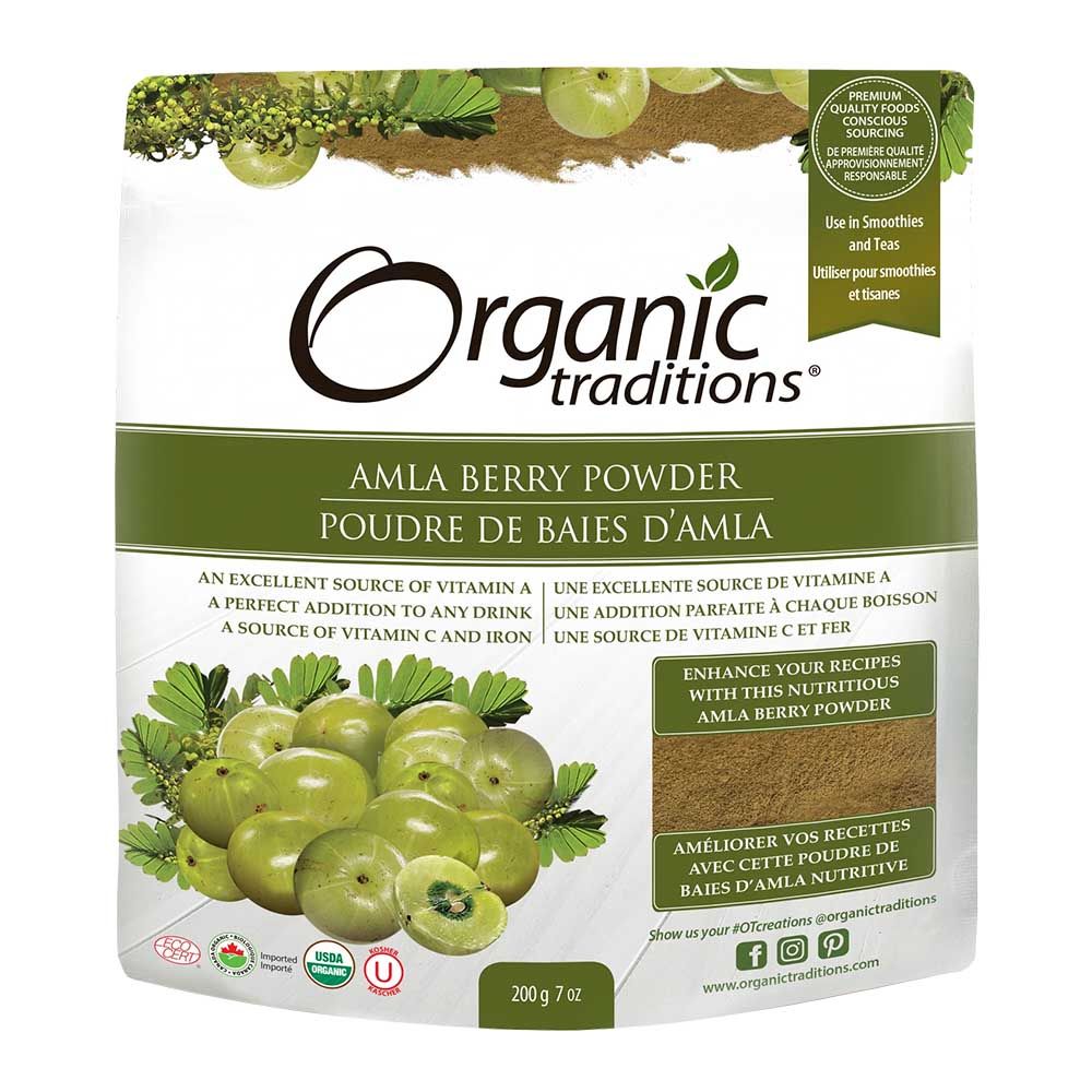 Organic Traditions Amla Berry Powder 200 g - Easy Pharmacy LLC