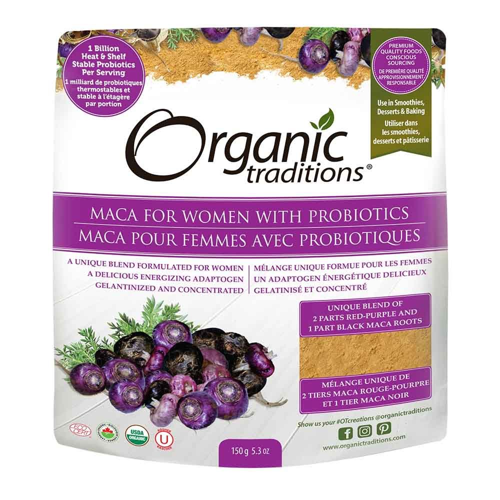 Organic Traditions Maca For Women With Probiotic Powder 150 g - Easy Pharmacy LLC