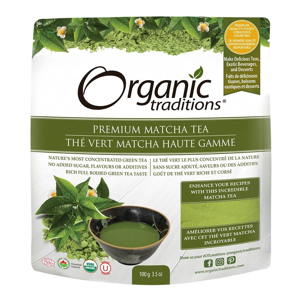 Organic Traditions Premium Matcha Tea Powder 100 g - Easy Pharmacy LLC
