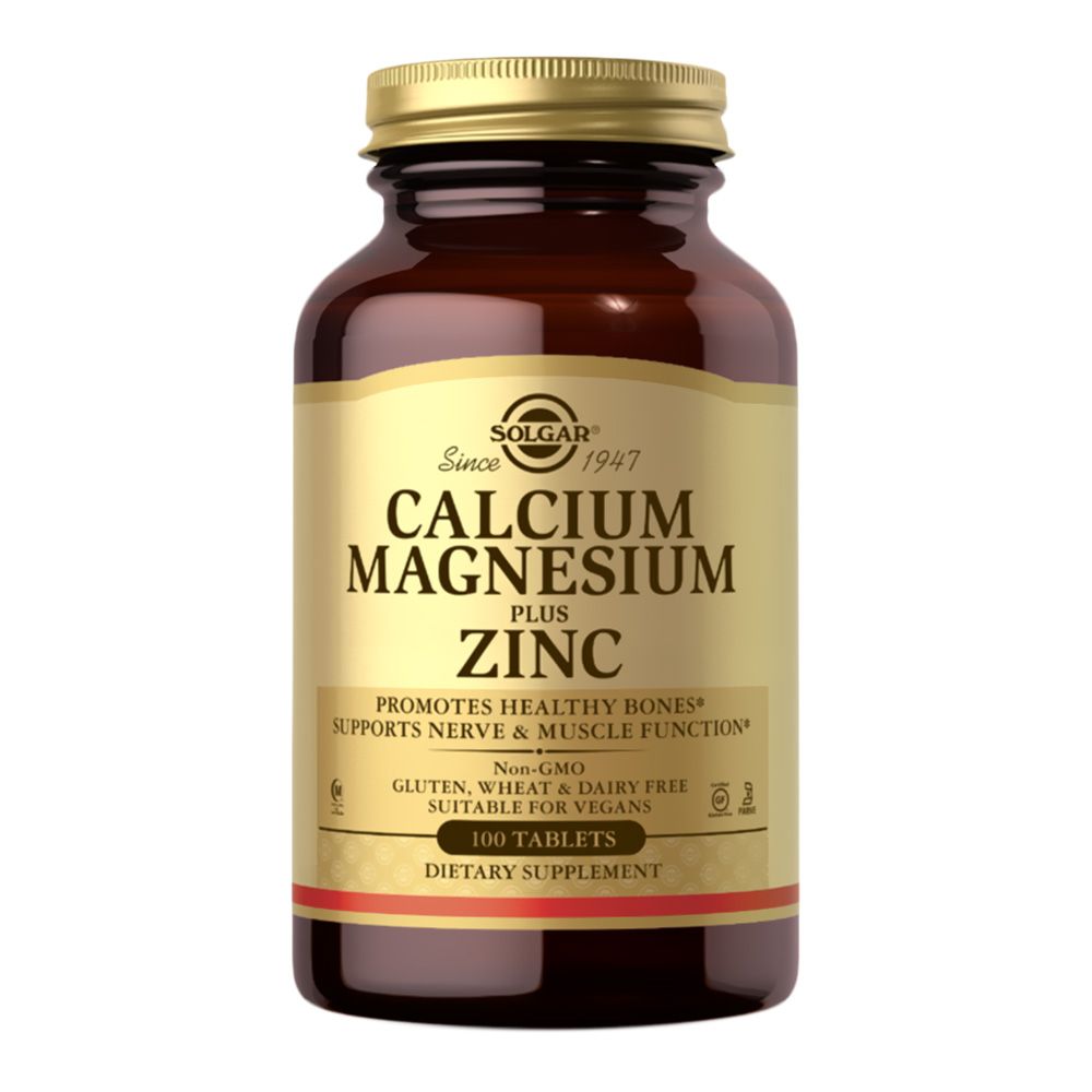 Solgar Calcium Magnesium Plus Zinc Tablets 100's - Easy Pharmacy LLC