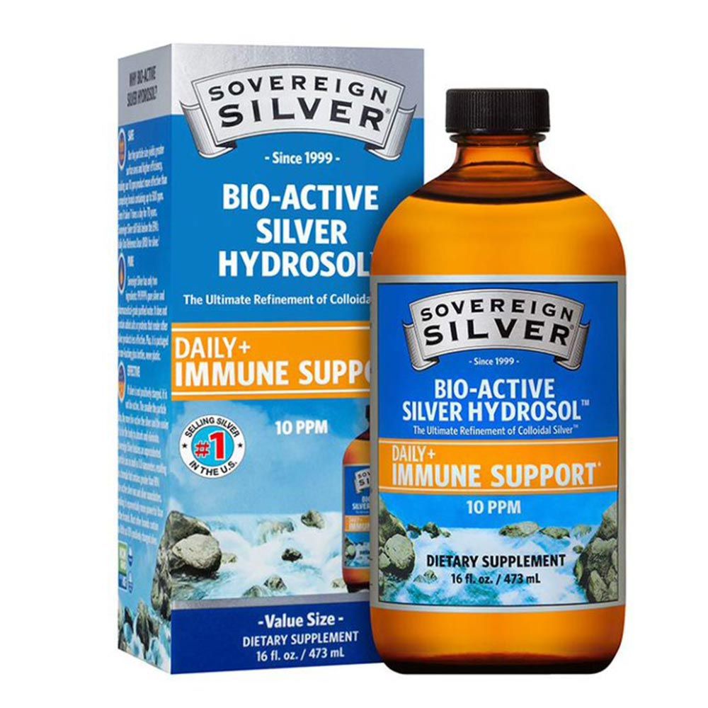 Sovereign Silver Daily+ Immune Support 10 PPM Syrup 16 fl.oz - Easy Pharmacy LLC