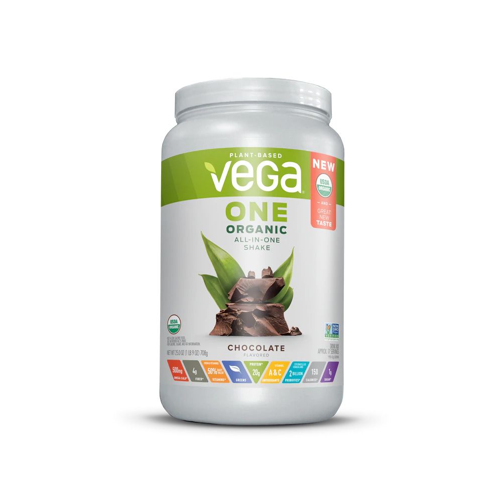 Vega One Plant-Based Organic All-In-One Shake Powder Chocolate 25 oz. /708 g - Easy Pharmacy LLC