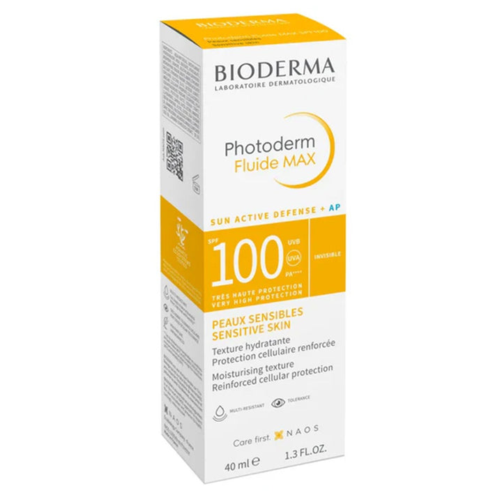 Bioderma Photoderm Fluide MAX SPF100 Sunscreen Cream - Invisible, 40ml - Easy Pharmacy LLC