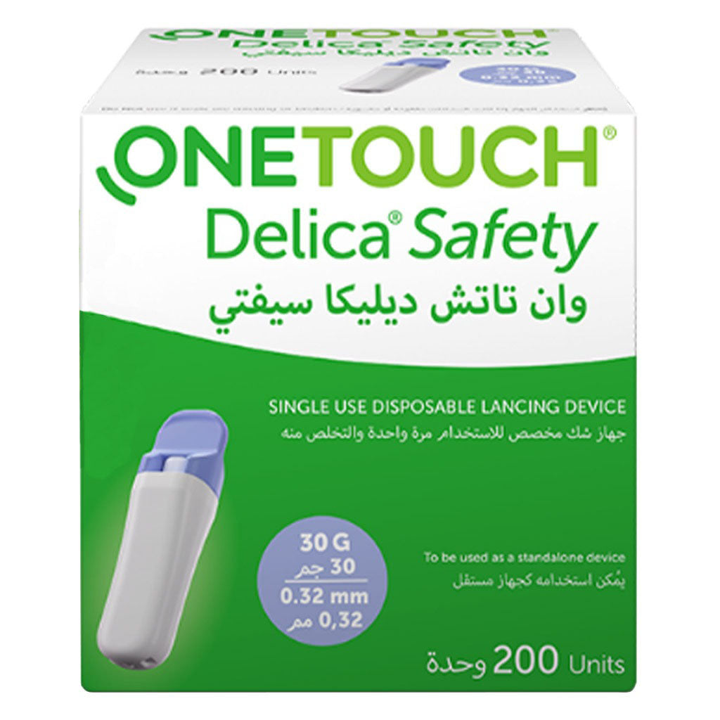 OneTouch Delica Safety 30G Blood Sugar Lancets 200's - Easy Pharmacy LLC
