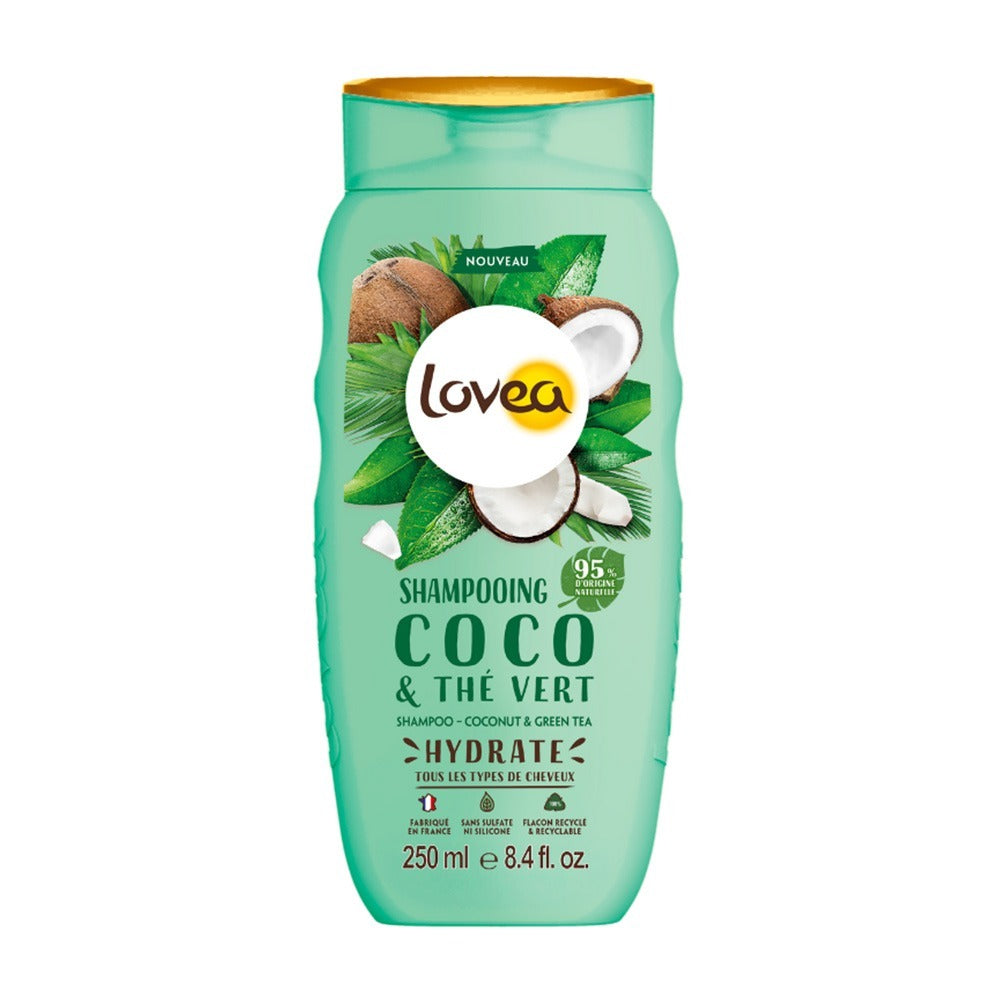 Lovea Shampoo Coconut & Green Tea 250 mL - Easy Pharmacy LLC