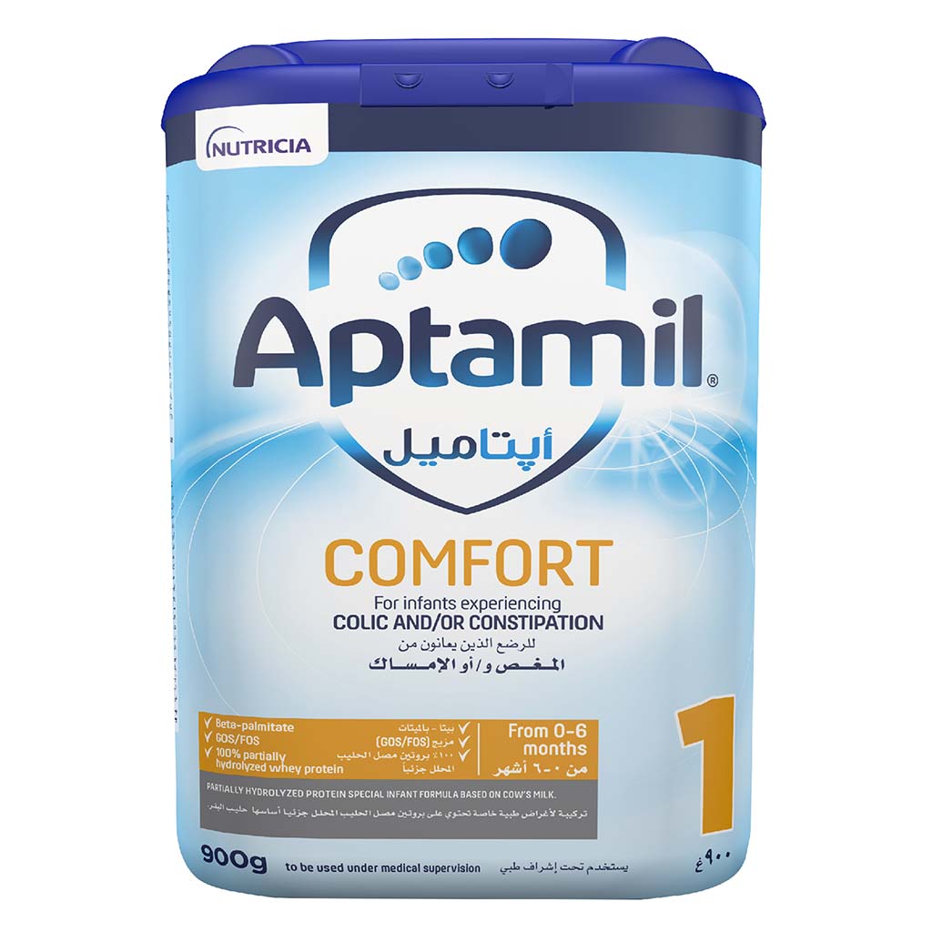 Aptamil Comfort Stage 1 Baby Milk Formula For 0 To 6 Months With Colic & Constipation 900g - Easy Pharmacy LLC