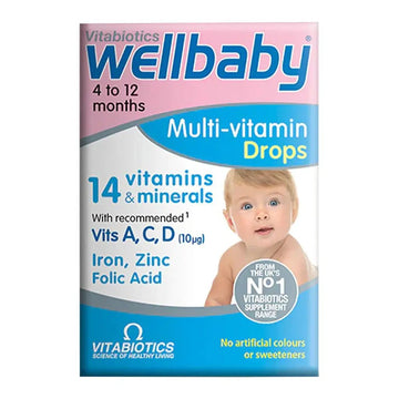 Vitabiotics WellBaby Multivitamin And Multimineral Drops For 4 To 12 Months Baby 30ml