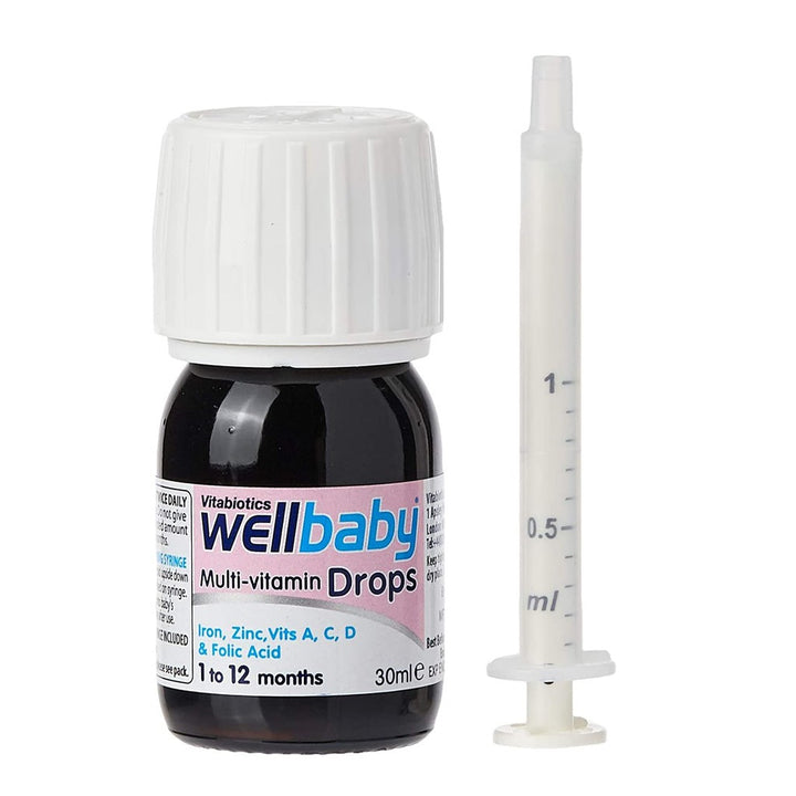 Vitabiotics WellBaby® Multivitamin & Multimineral Drops For 4 to 12 Months Baby 30ml - Easy Pharmacy LLC