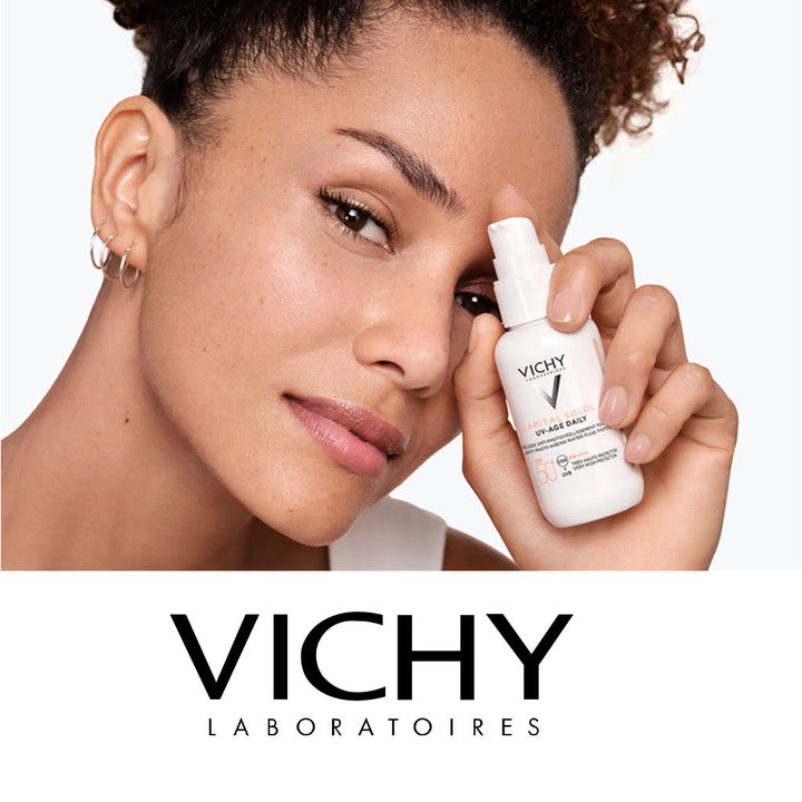 Vichy Capital Soleil UV-Age Daily SPF50+ PA++++ Tinted Anti Ageing Fluid Sunscreen With Niacinamide 40ml - Easy Pharmacy LLC