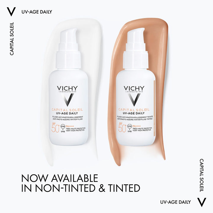Vichy Capital Soleil UV-Age Daily SPF50+ PA++++ Tinted Anti Ageing Fluid Sunscreen With Niacinamide 40ml - Easy Pharmacy LLC