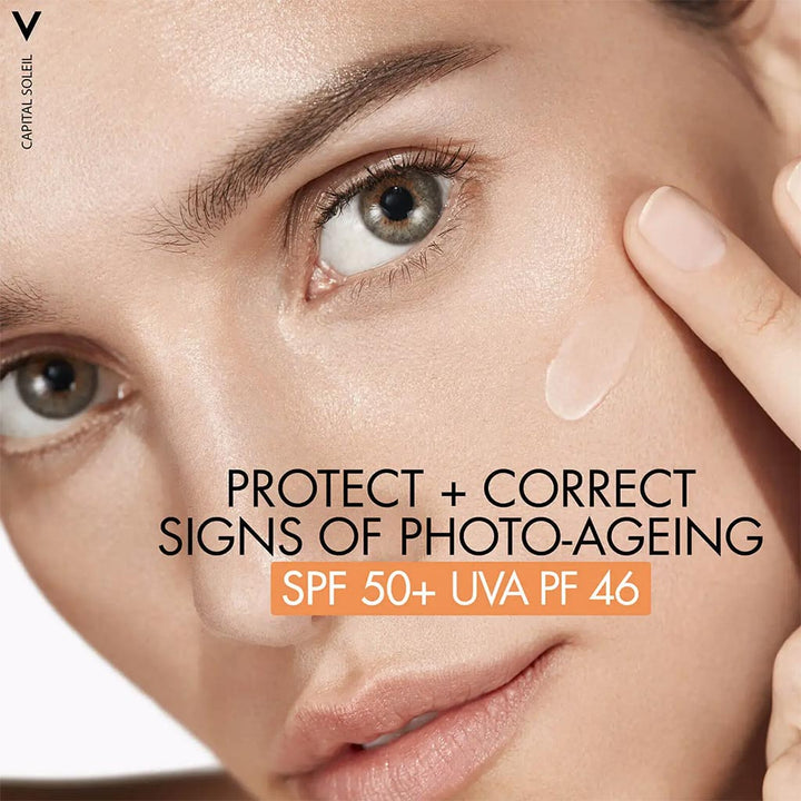 Vichy Capital Soleil UV-Age Daily SPF50+ PA++++ Anti Ageing Fluid Sunscreen With Niacinamide 40ml - Easy Pharmacy LLC