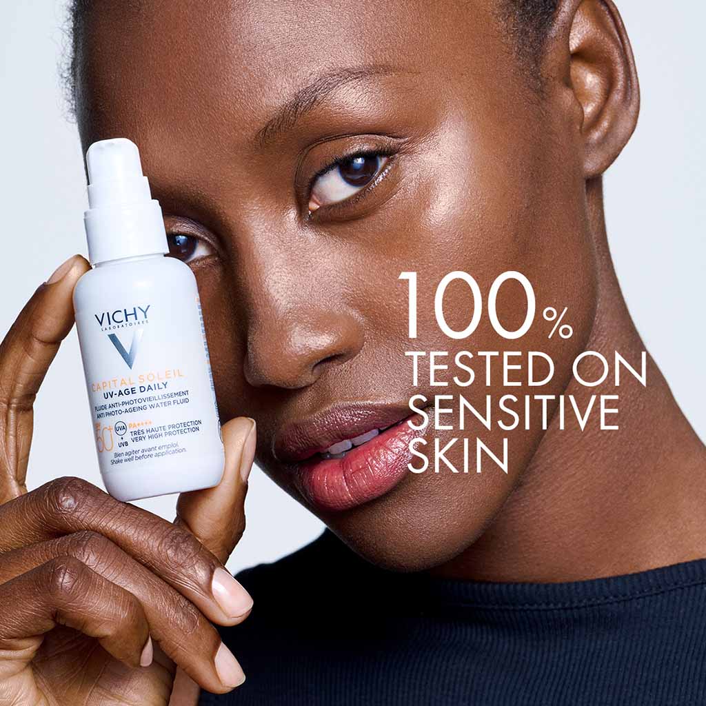 Vichy Capital Soleil UV-Age Daily SPF50+ PA++++ Anti Ageing Fluid Sunscreen With Niacinamide 40ml - Easy Pharmacy LLC