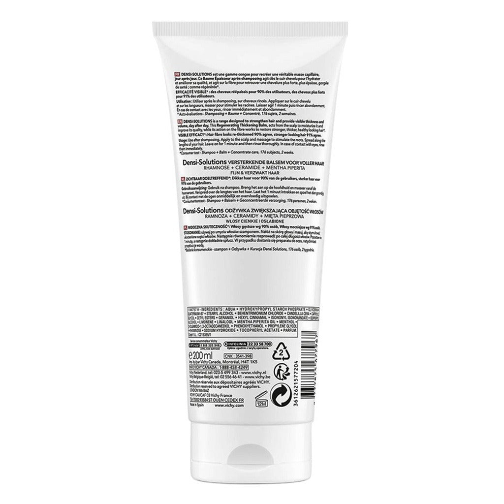 Vichy Dercos Densi-Solutions Hair Restoring & Thickening Conditioner Balm 200ml - Easy Pharmacy LLC