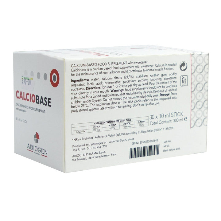 Calciobase Oral Solution Cherry 10 mL 30's - Easy Pharmacy LLC