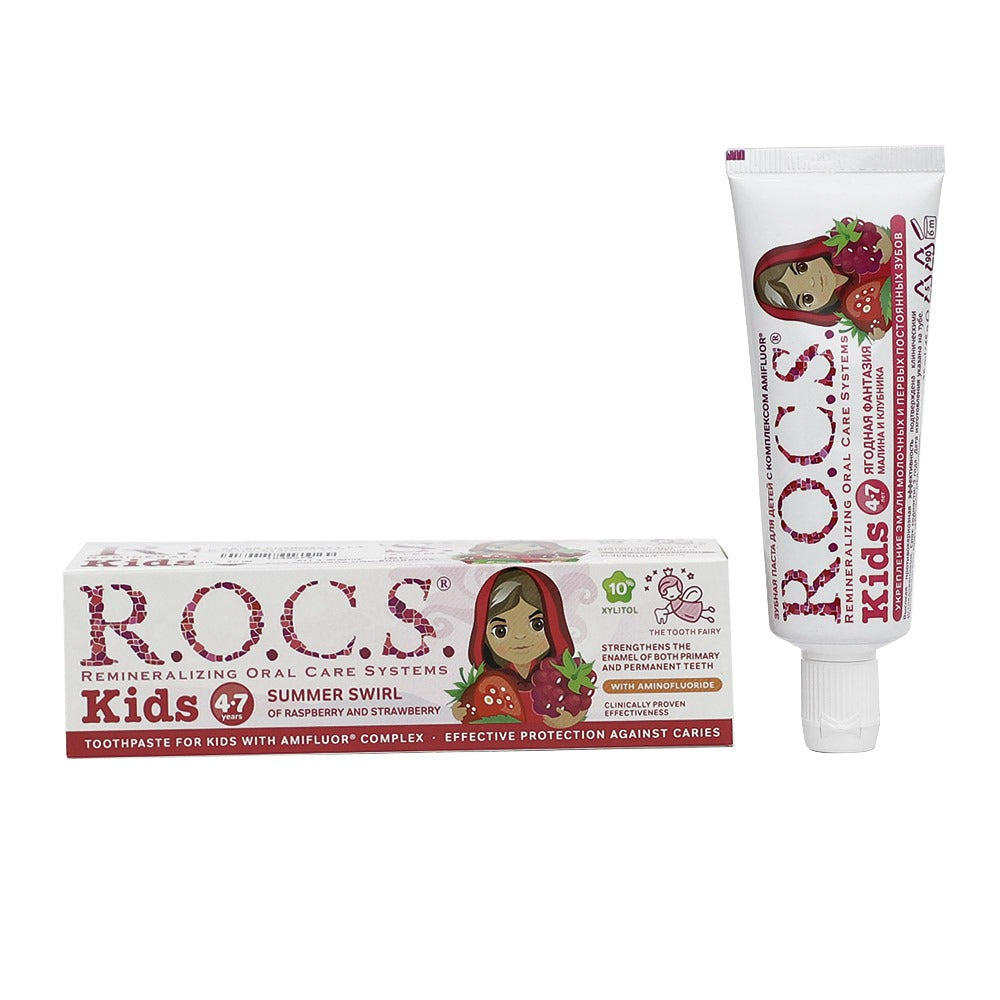 R.O.C.S. Kids 4-7 Summer Swirl Toothpaste 35 mL - Easy Pharmacy LLC