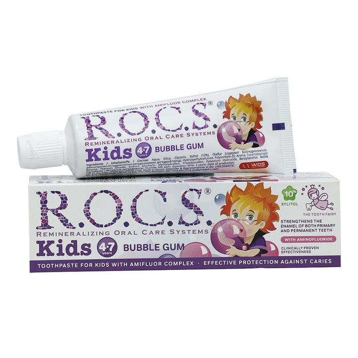 R.O.C.S. Kids 4-7 Bubble Gum Toothpaste 35 mL - Easy Pharmacy LLC