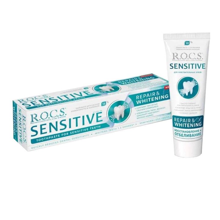 R.O.C.S. Sensitive Repair & Whitening Toothpaste 75 mL - Easy Pharmacy LLC