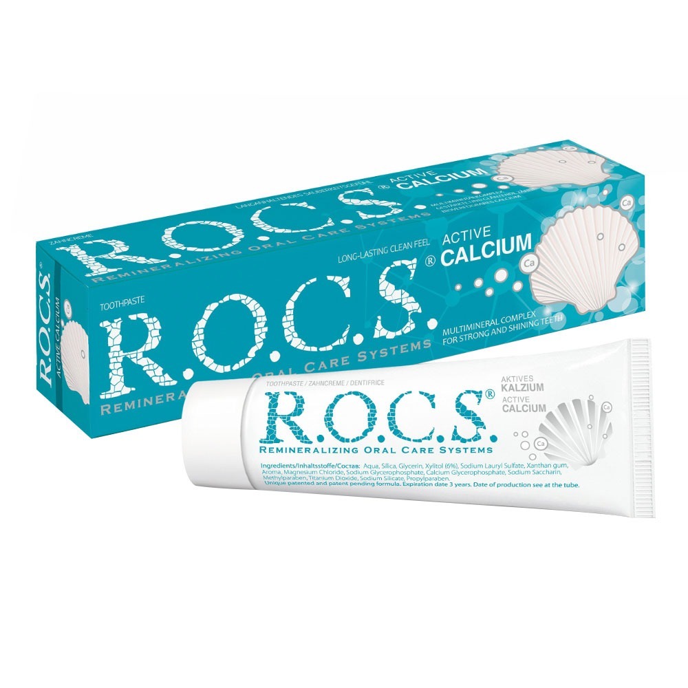 R.O.C.S. Active Calcium Toothpaste 75 mL - Easy Pharmacy LLC