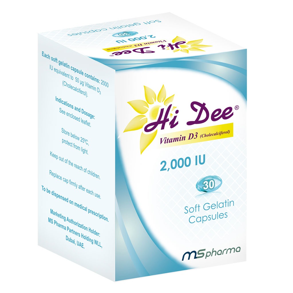 Hi Dee Vitamin D3 2000 IU Soft Gelatin Capsules 30's - Easy Pharmacy LLC