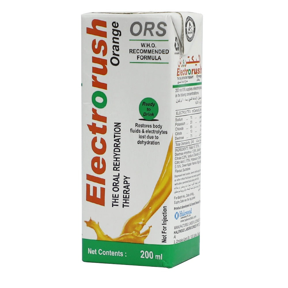 Electrorush ORS Solution Orange 200 mL - Easy Pharmacy LLC