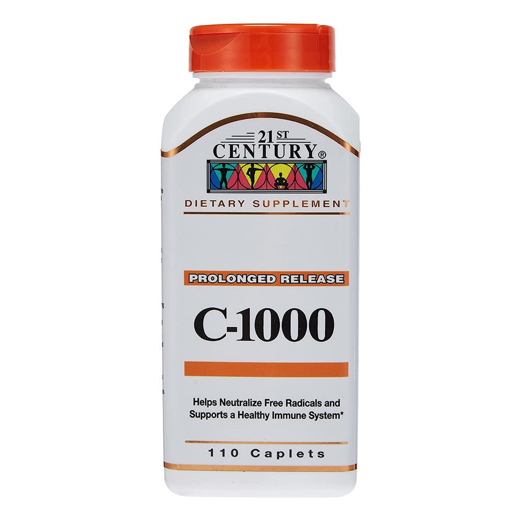 21st Century Vitamin C 1000mg Prolonged Release Tablets For Antioxidant & Immunity Support, Pack of 110's - Easy Pharmacy LLC