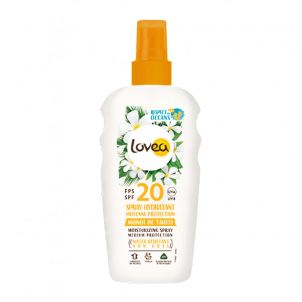 Lovea Monoi De Tahiti SPF 20 Medium Protection Moisturizing Spray 150 mL - Easy Pharmacy LLC