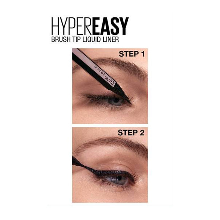 Maybelline Hyper Easy Liquid Eye Liner 800 Pitch Black 1's - Easy Pharmacy LLC