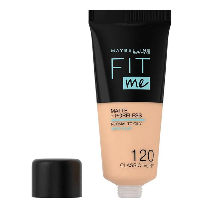 Maybelline Fit Me Matte + Poreless Foundation 120 Classic Ivory 30 mL - Easy Pharmacy LLC